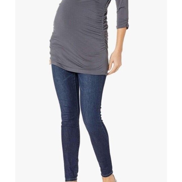 Jessica Simpson Maternity Skinny Jeans Womens Small Blue Dark Denim Comfortable - Picture 1 of 13